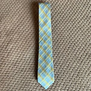 Silver with Yellow/Gold Striped Express Tie